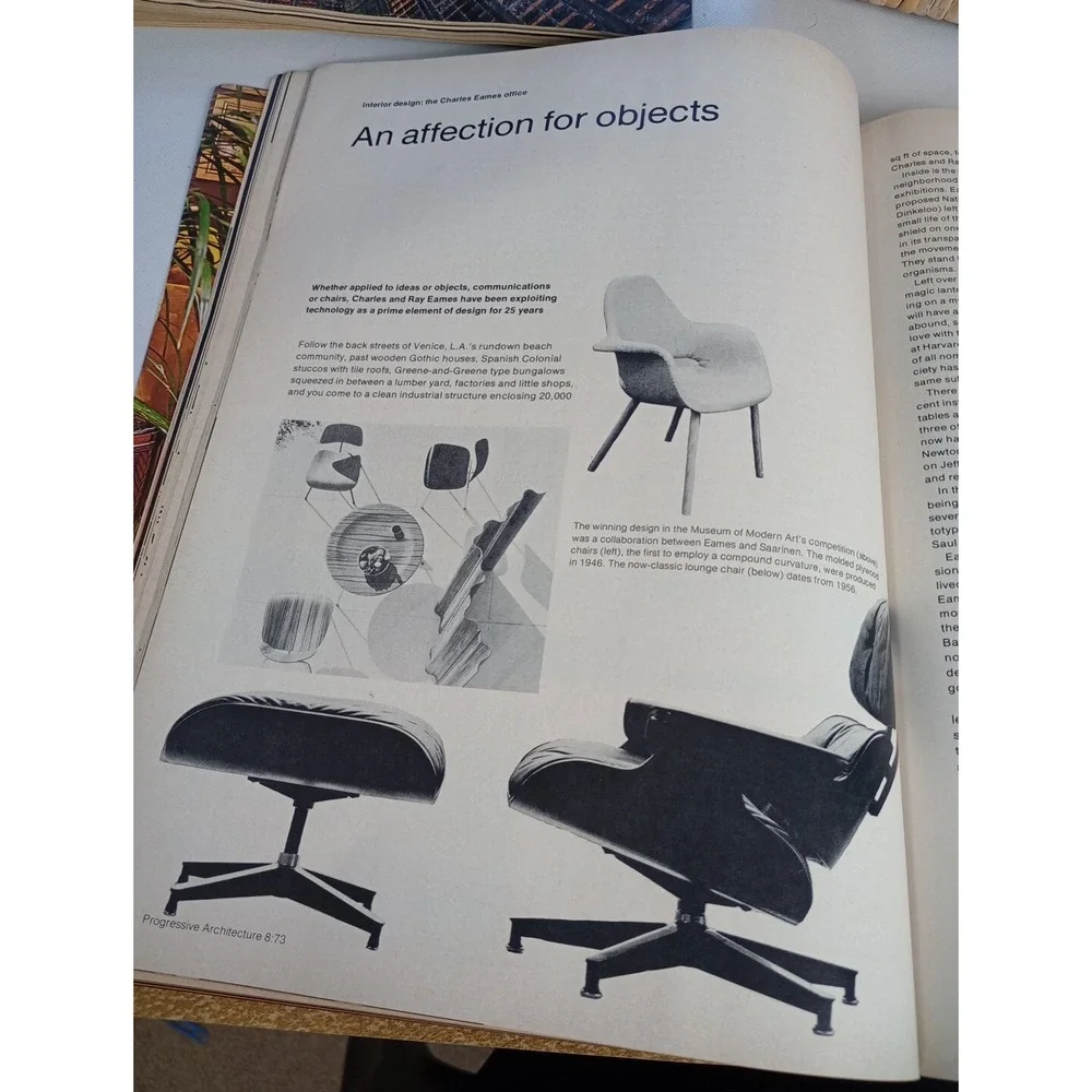 Progressive Architecture Magazine‎ Aug 1973 Eams Olivetti Read Description